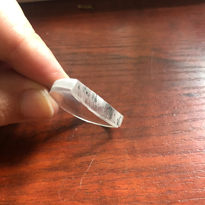 泰州今科C型金剛石線切形機加工實例：樹脂鏡片切割記錄