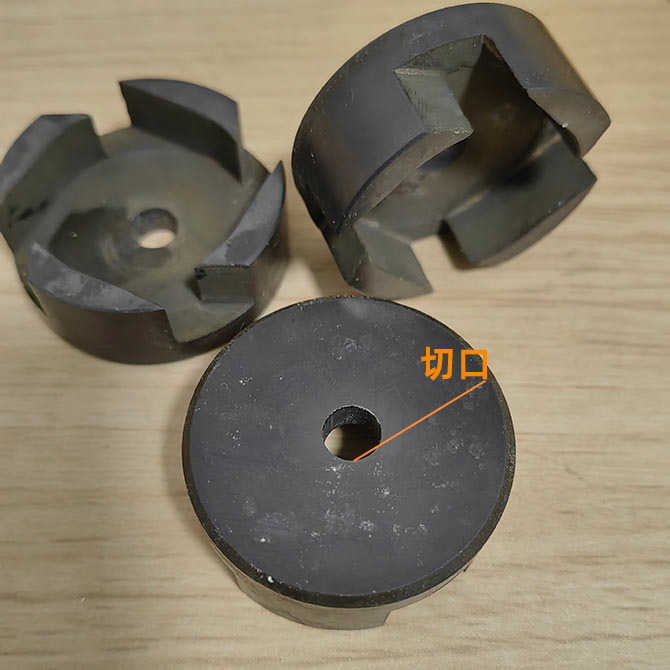 加工實例，碳化硅用金剛石線切割機掏孔