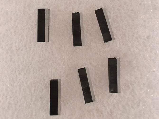 光學(xué)玻璃切割表面
